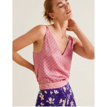 Pink Dots Dot Printed Top